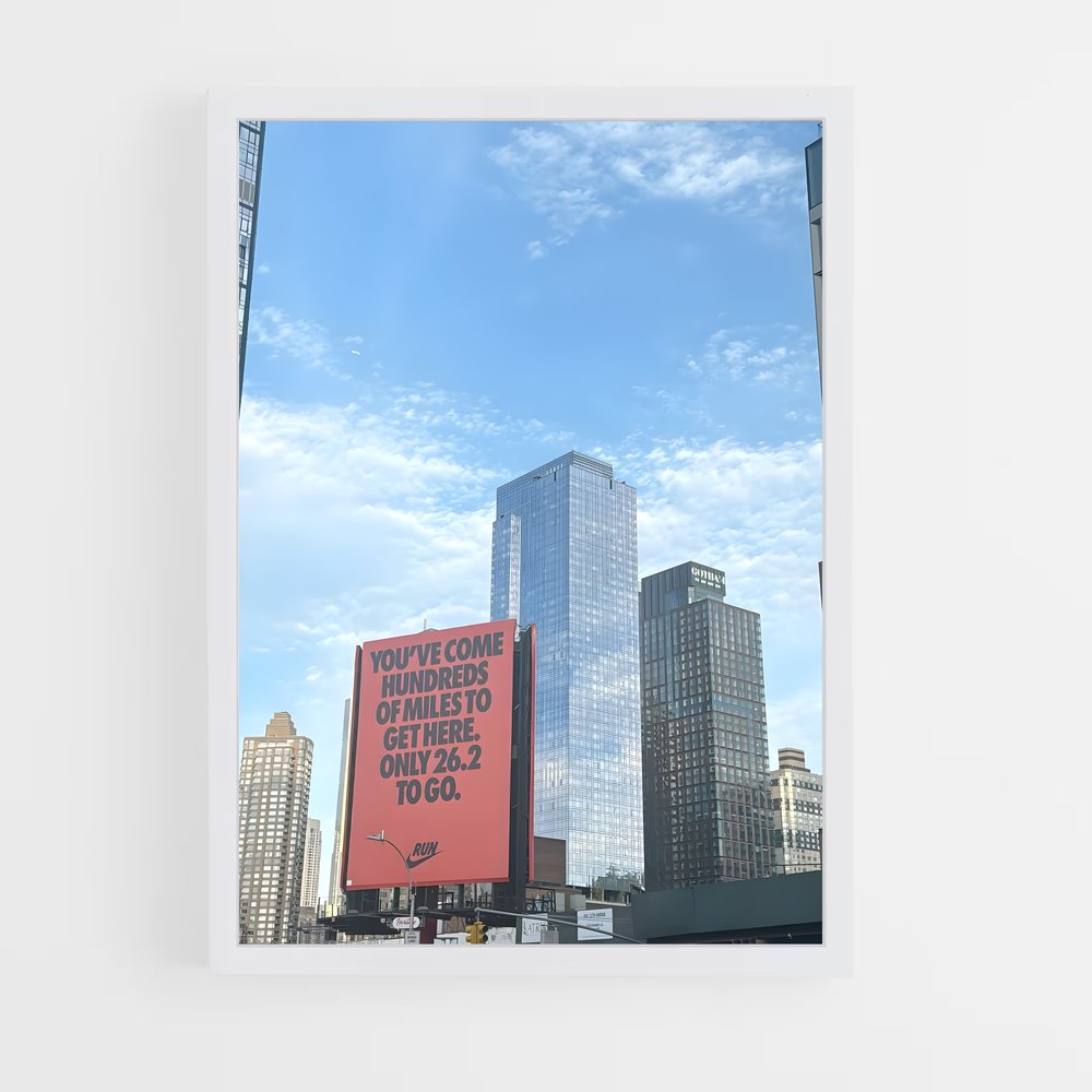 Poster Run the City – affiche Athlétisme (vue 3)